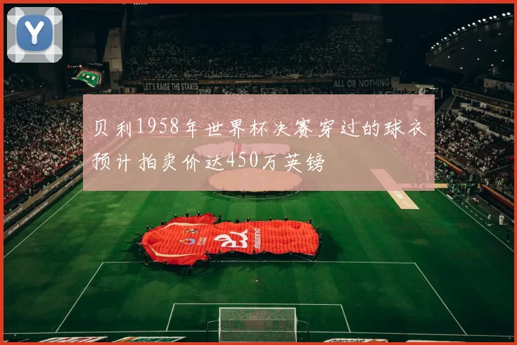 贝利1958年世界杯决赛穿过的球衣预计拍卖价达450万英镑