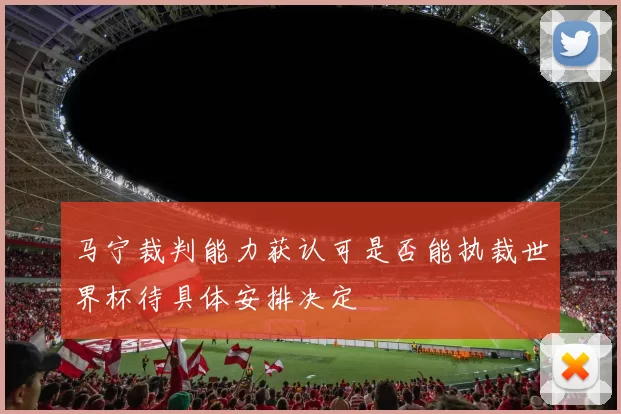 马宁裁判能力获认可是否能执裁世界杯待具体安排决定